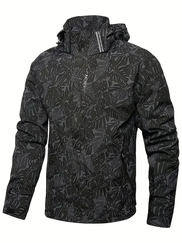 Windbreaker Men Zip - Men's Casual Waterproof Windbreaker Fishing Hiking