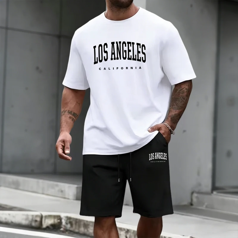 Men'S Fashion Looks - Men's Tracksuit Short Sleeve Top and