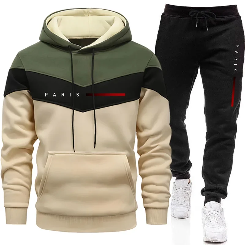 Men'S Winter Fashion - Paris Fashion Men's Hoodies Set Daily
