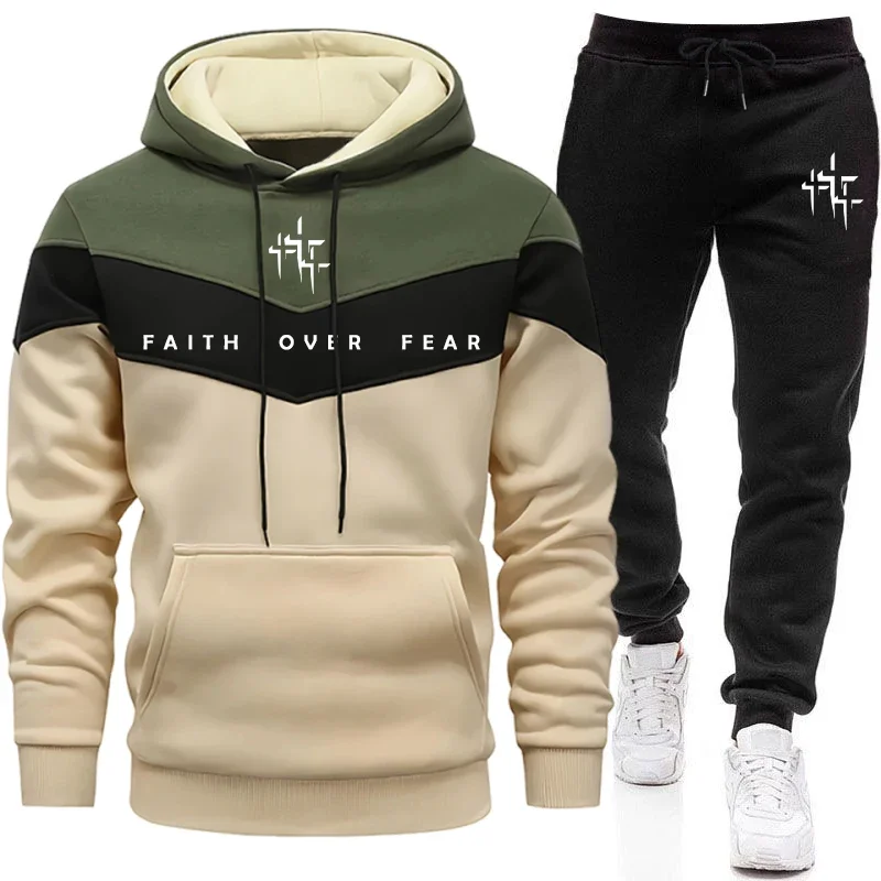 Faith Over Fear Men's Tracksui - огляд і ціна Men'S Winter Fashion