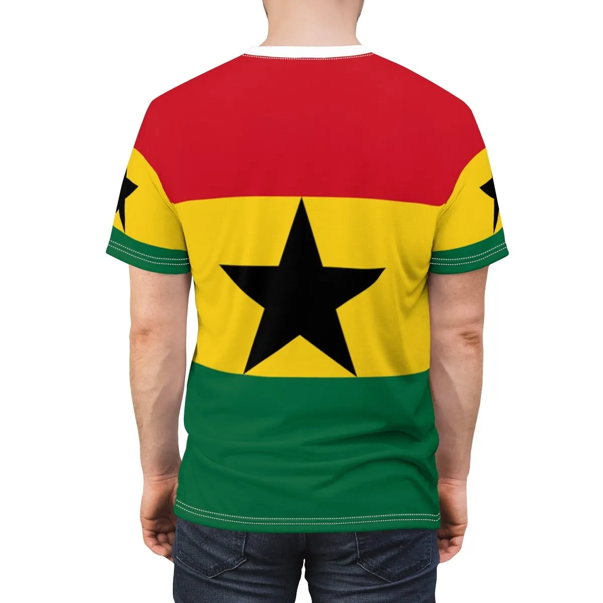 Abstract Vintage Ghana Flag 3D - огляд і ціна Mens Fashion Dress Shirts