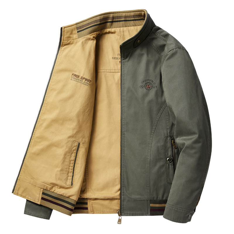 Double-Sided Wear Hiking Jacke - огляд і ціна Windbreaker Men Zip