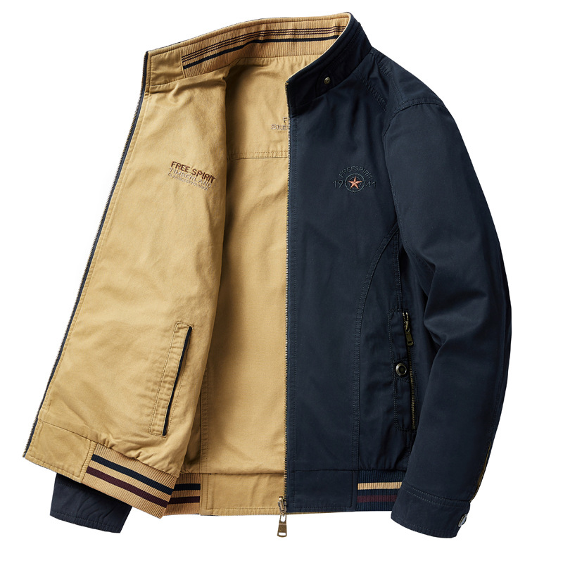 Double-Sided Wear Hiking Jacke - огляд і ціна Windbreaker Men Zip