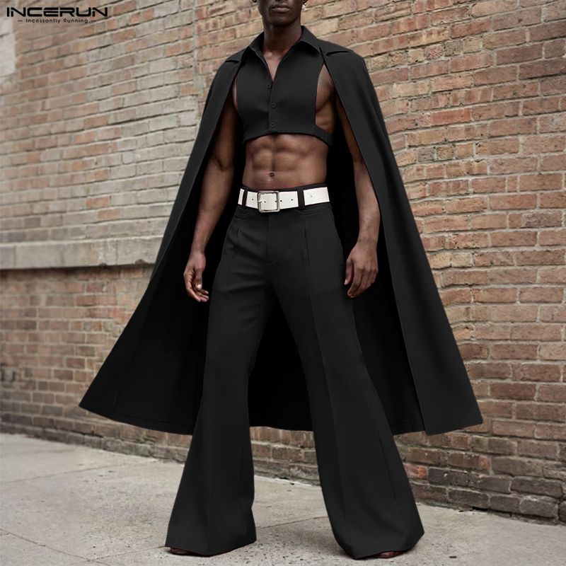 INCERUN Men Sets Solid Color L - огляд і ціна Men'S Fashion Color