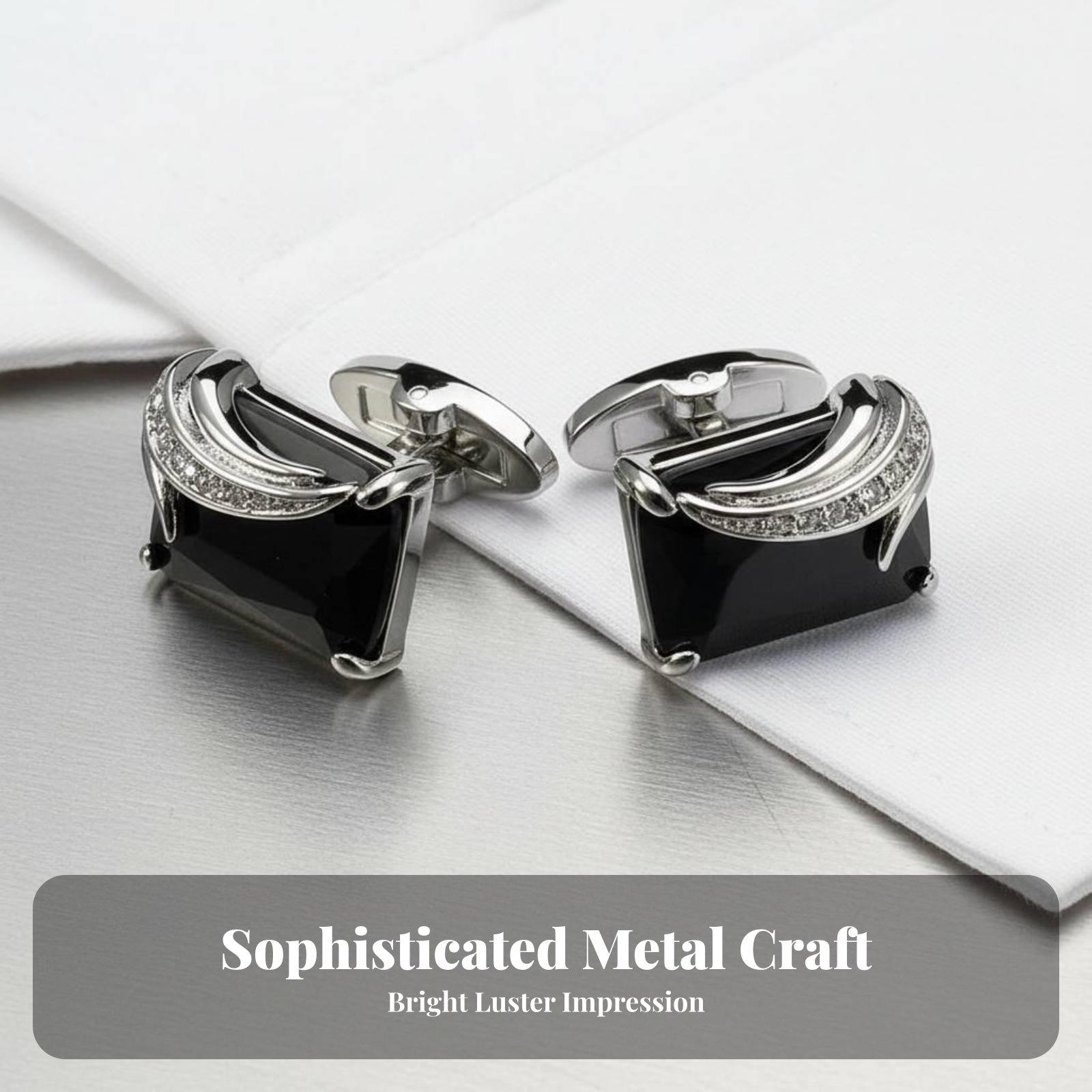 Fashion Crystal Men Cufflinks  - огляд і ціна Mens Fashion Dress Shirts