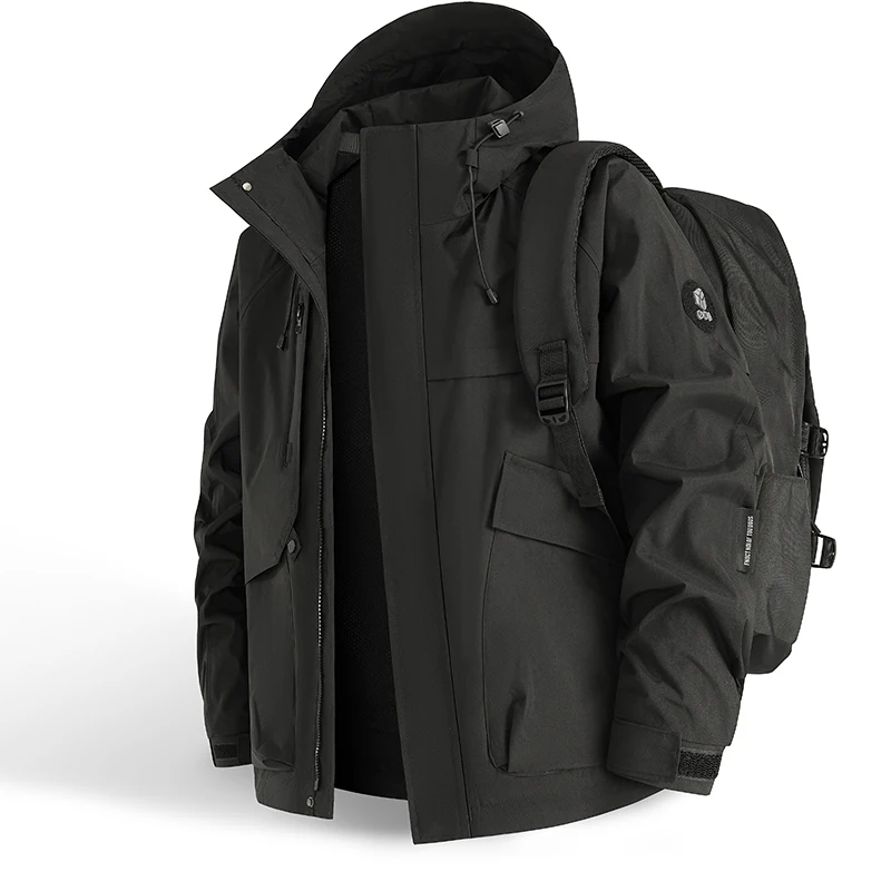 Waterproof Jacket Men Outdoor  - огляд і ціна Windbreaker Men Zip