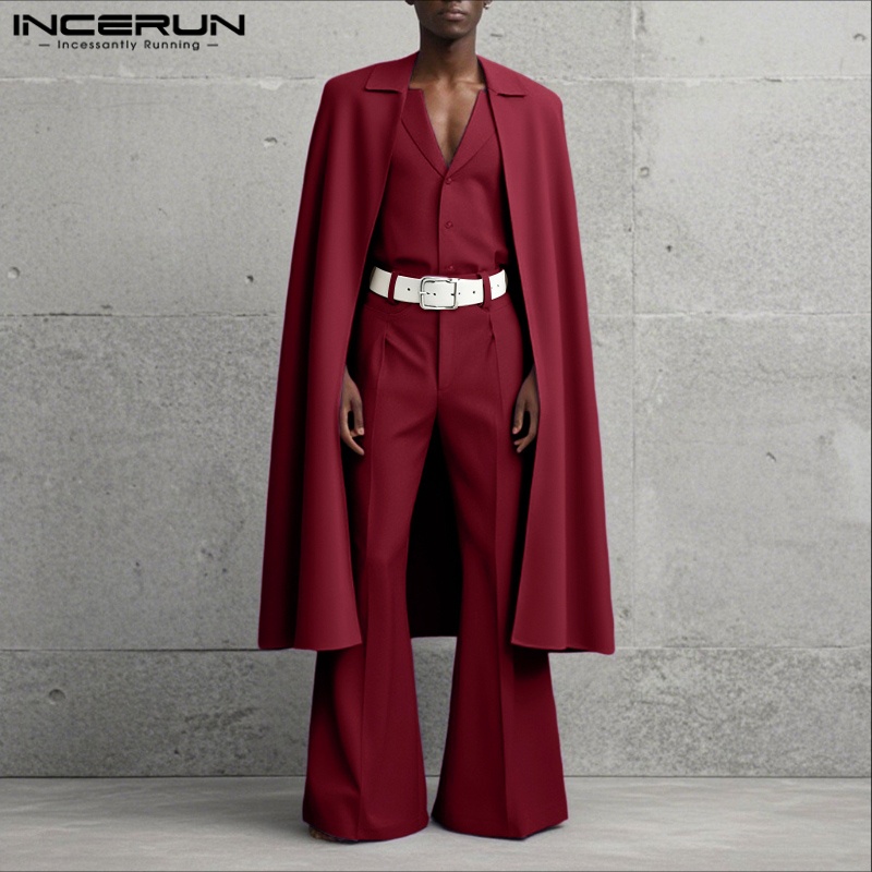 INCERUN Men Sets Solid Color L - огляд і ціна Men'S Fashion Color