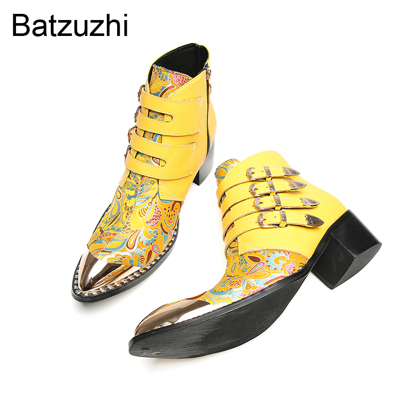 Batzuzhi 6.5cm Heels Fashion Y - огляд і ціна Yellow Men'S Fashion