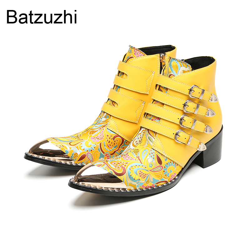 Batzuzhi 6.5cm Heels Fashion Y - огляд і ціна Yellow Men'S Fashion
