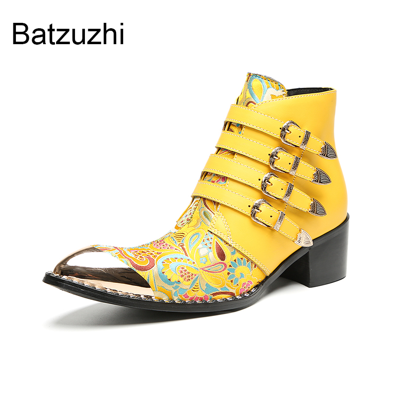 Batzuzhi 6.5cm Heels Fashion Y - огляд і ціна Yellow Men'S Fashion