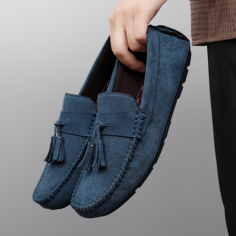 Classic Tassels Men's Loafers  - огляд і ціна Suede Loafers Men