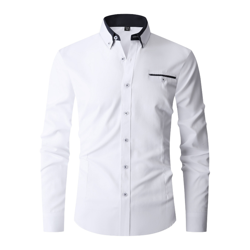Men Formal Shirt Long Sleeve O - огляд і ціна Men'S Fashion Color