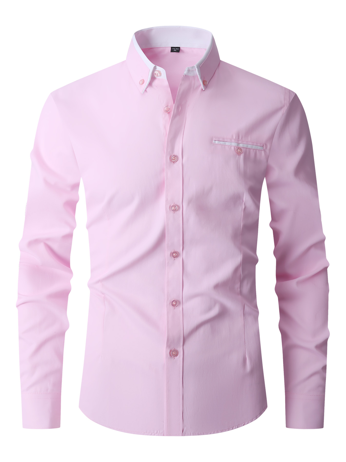 Men Formal Shirt Long Sleeve O - огляд і ціна Men'S Fashion Color