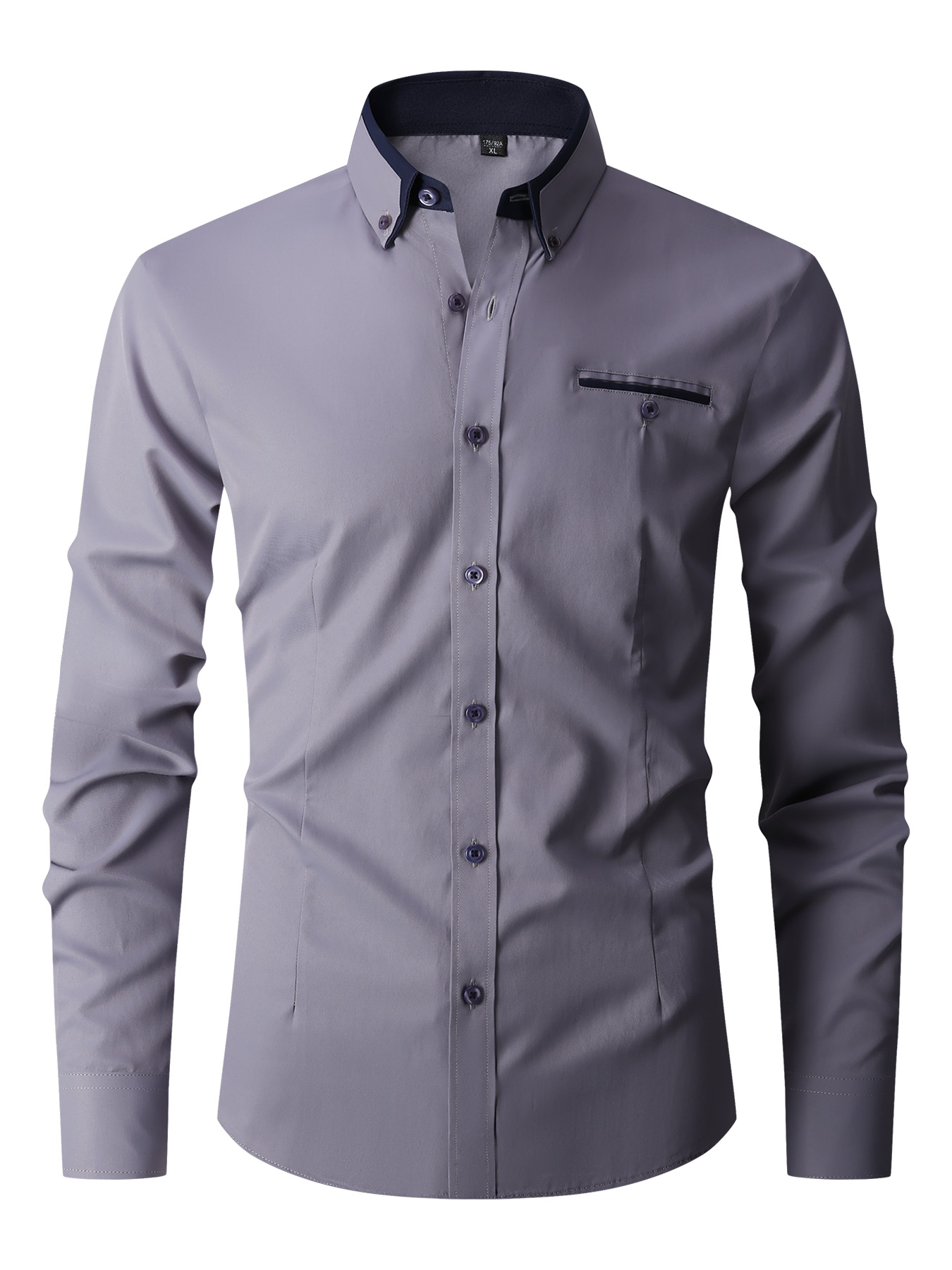 Men Formal Shirt Long Sleeve O - огляд і ціна Men'S Fashion Color
