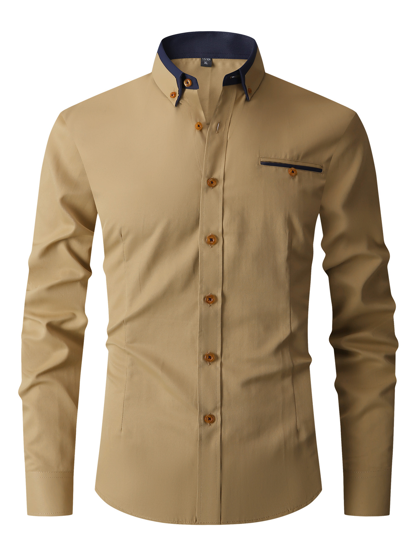 Men Formal Shirt Long Sleeve O - огляд і ціна Men'S Fashion Color