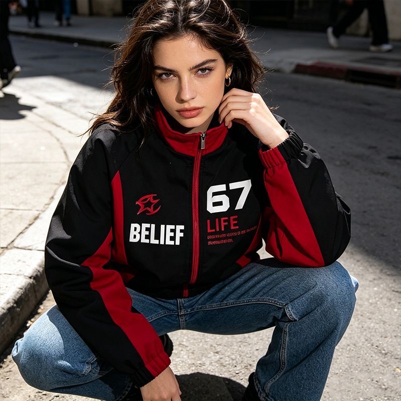 Casual Racing Style Jacket Men - огляд і ціна Windbreaker Men Zip