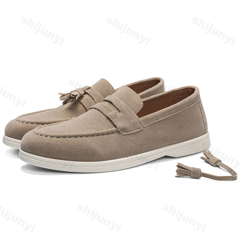 Men Flat Loafers Frosted Suede - огляд і ціна Suede Loafers Men