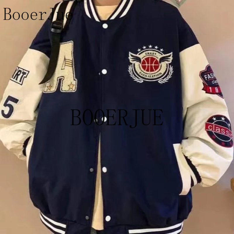 Sports Running Letter Patchwor - огляд і ціна Varsity Jacket Letterman