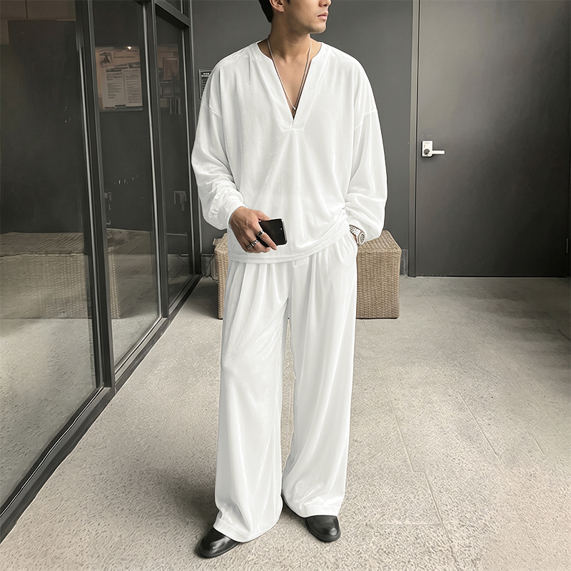 INCERUN Men's Sets Solid Color - огляд і ціна Men'S Fashion Color