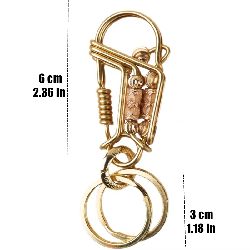 Handmade Brass Keychains 3 Wir - огляд і ціна Yellow Men'S Fashion