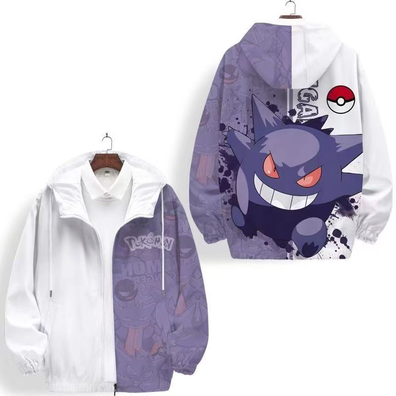 Gengar Hooded Jacket Men Women - огляд і ціна Windbreaker Men Zip