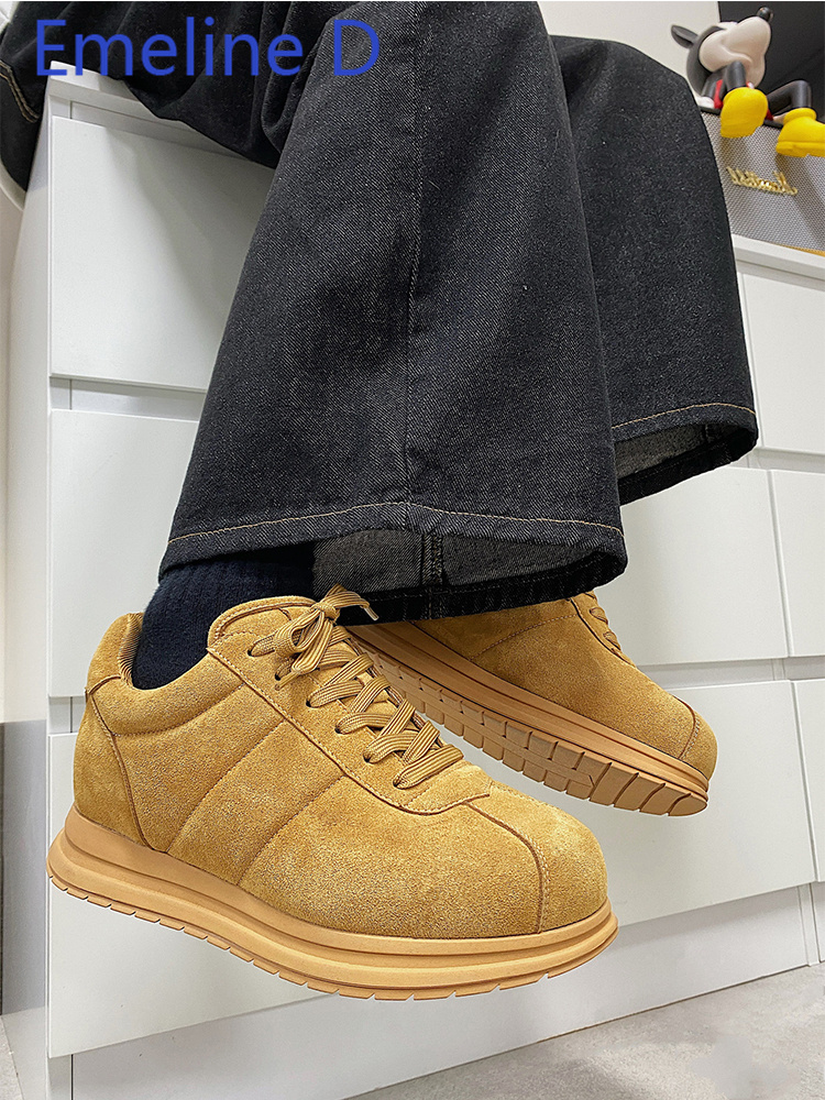 Yellow Thick Soled Lace Up Bre - огляд і ціна Yellow Men'S Fashion