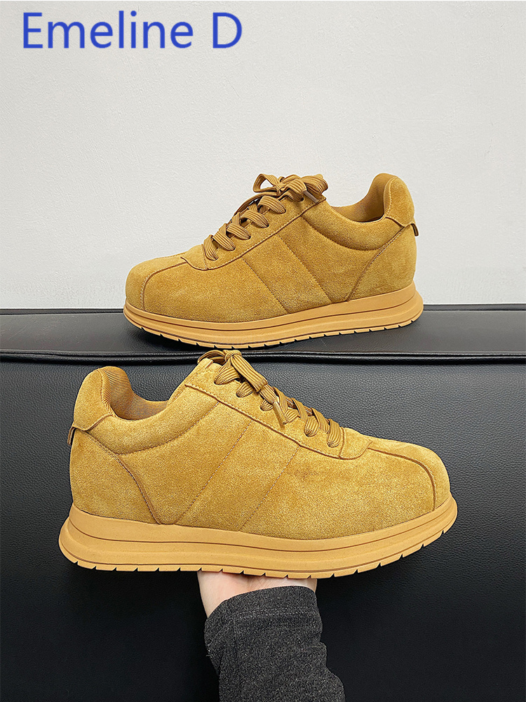 Yellow Thick Soled Lace Up Bre - огляд і ціна Yellow Men'S Fashion