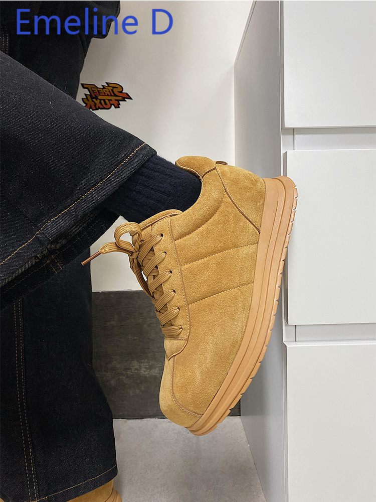 Yellow Thick Soled Lace Up Bre - огляд і ціна Yellow Men'S Fashion