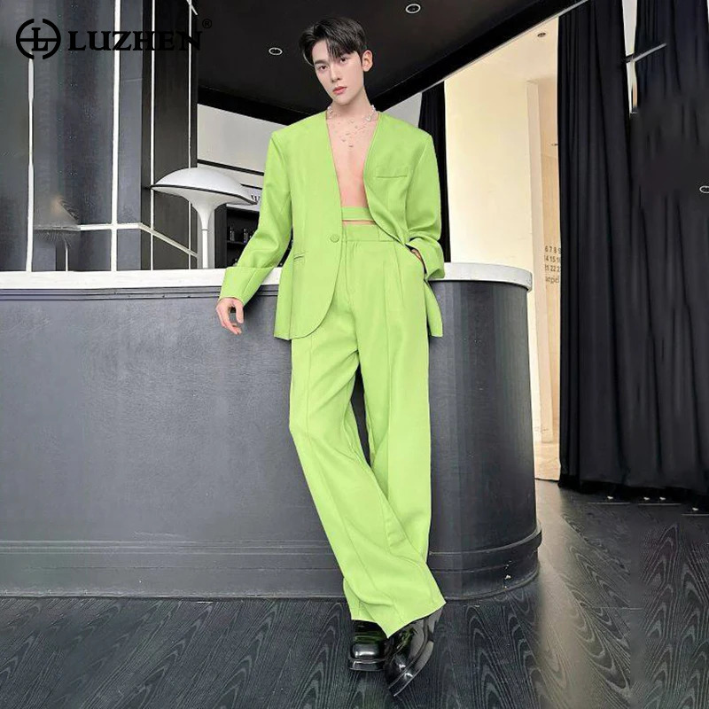 LUZHEN 2026 Spring New Solid C - огляд і ціна Men'S Fashion Color