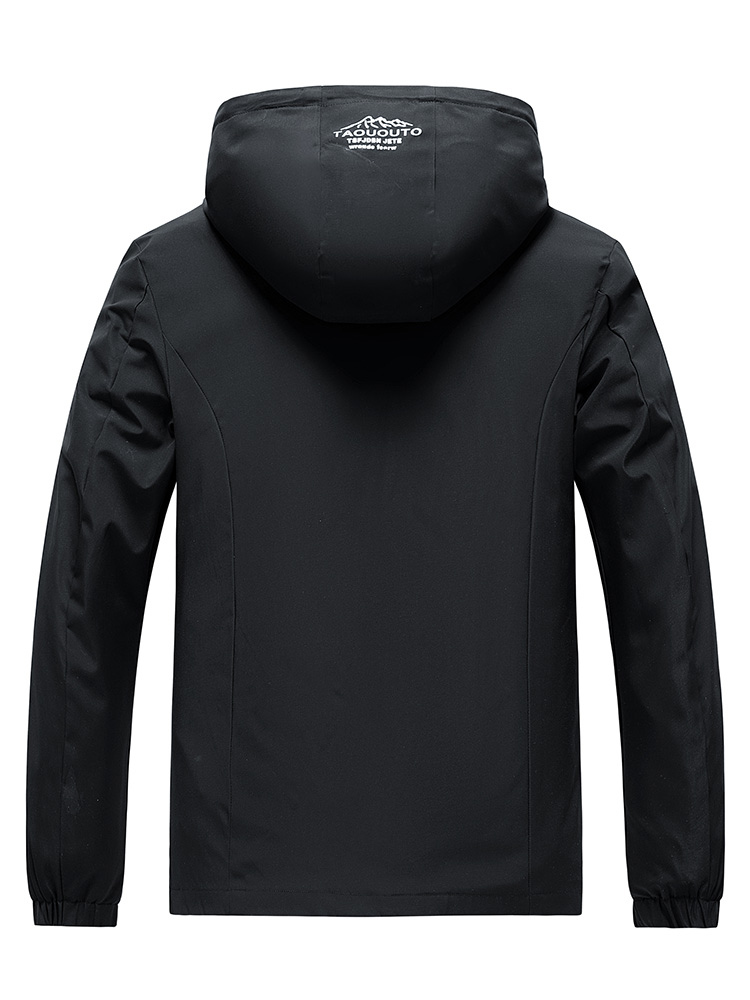 Men Hooded Windbreaker Jacket  - огляд і ціна Windbreaker Men Zip
