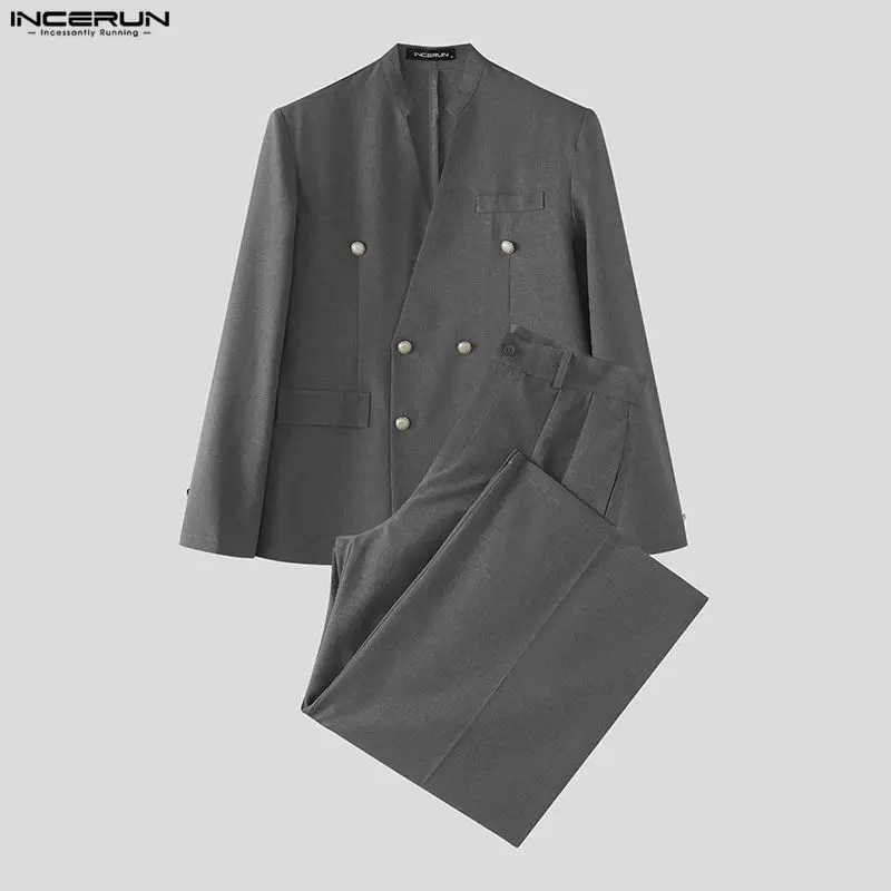 INCERUN Men's Sets Solid Color - огляд і ціна Men'S Fashion Color