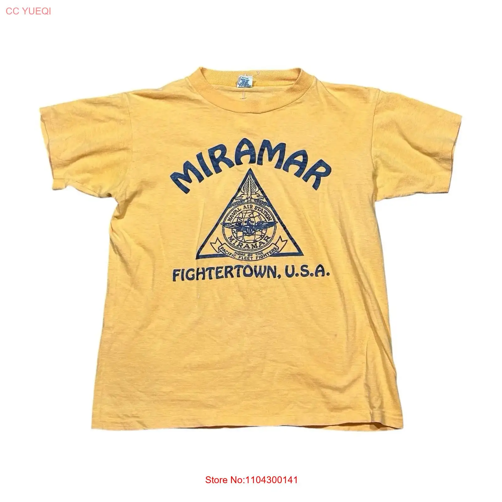 VTG 80s Miramar Fightertown US - огляд і ціна Yellow Men'S Fashion