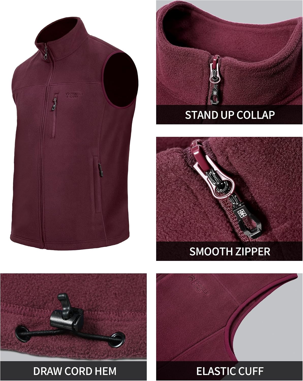 Pioneer Camp Fleece Vest Men's - огляд і ціна Windbreaker Men Zip