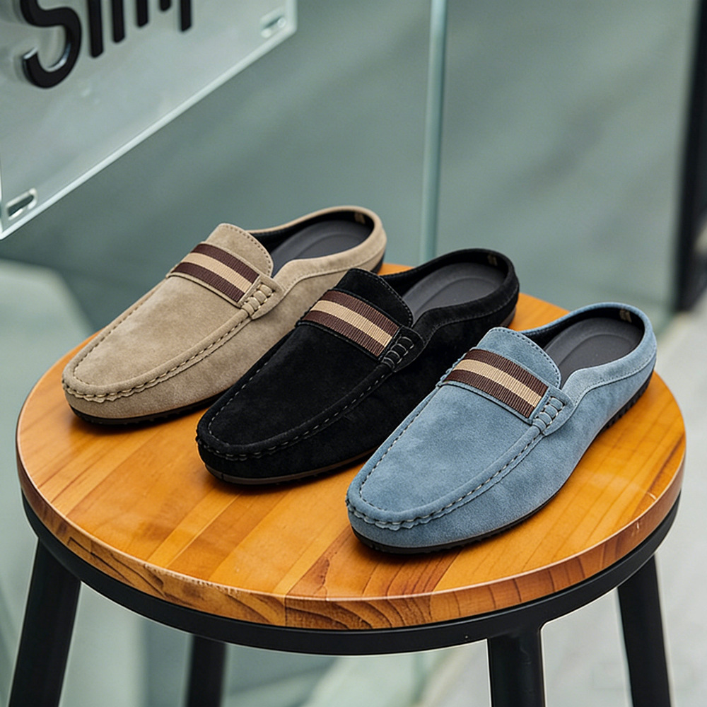 Summer New Shoes for Men Suede - огляд і ціна Suede Loafers Men