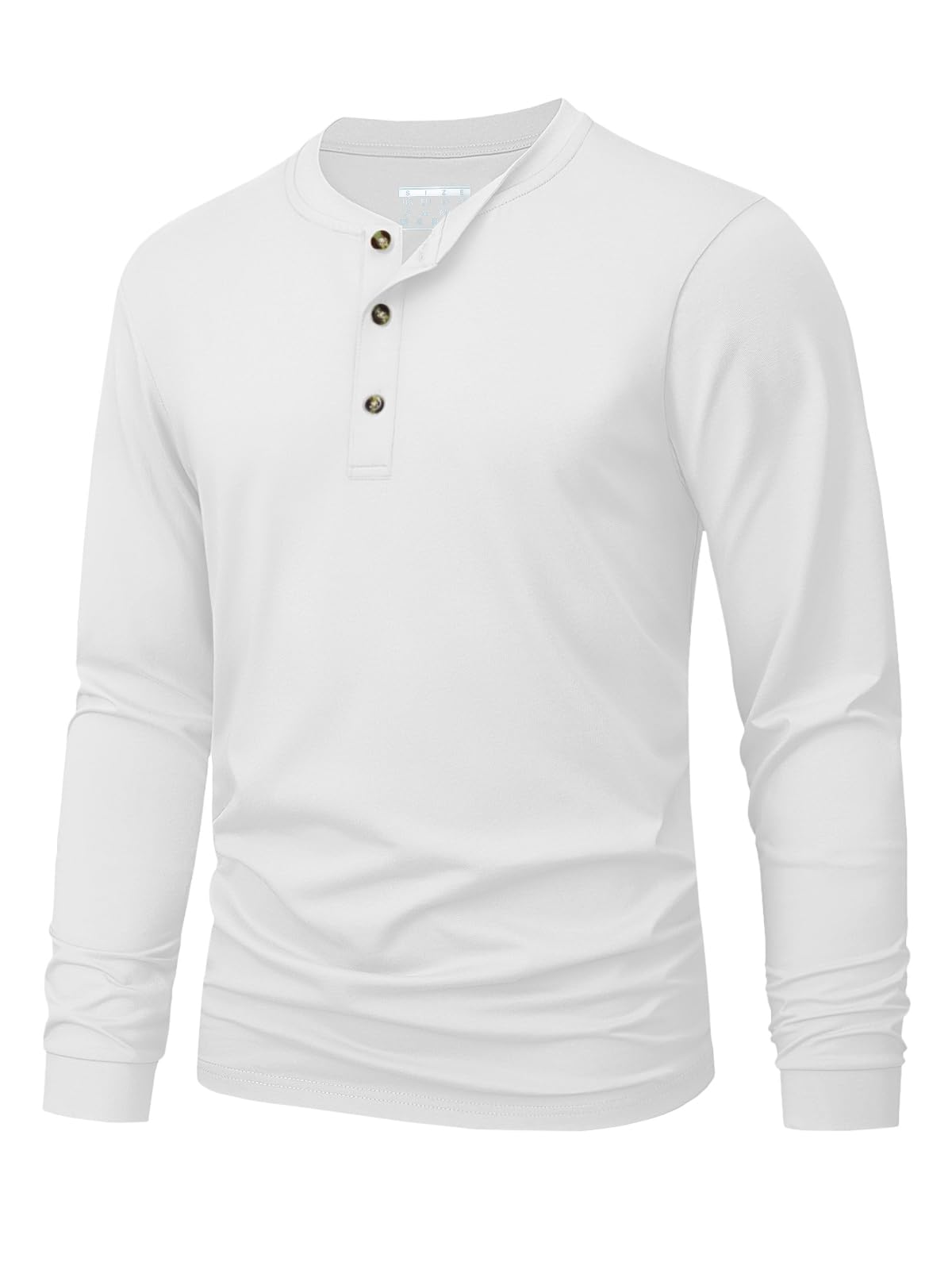 Men's Henley T-Shirt Simple So - огляд і ціна Men'S Fashion Color