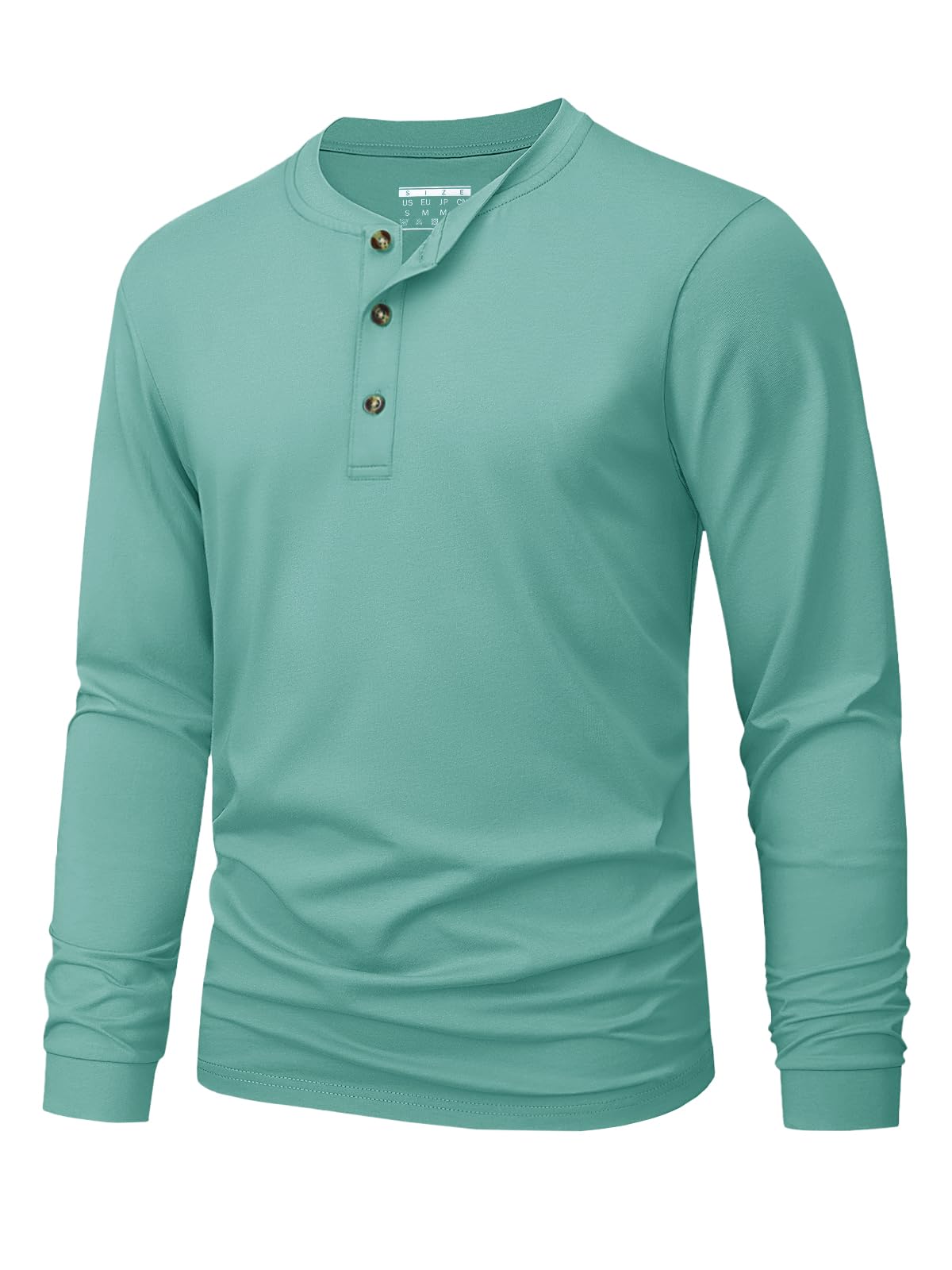 Men's Henley T-Shirt Simple So - огляд і ціна Men'S Fashion Color