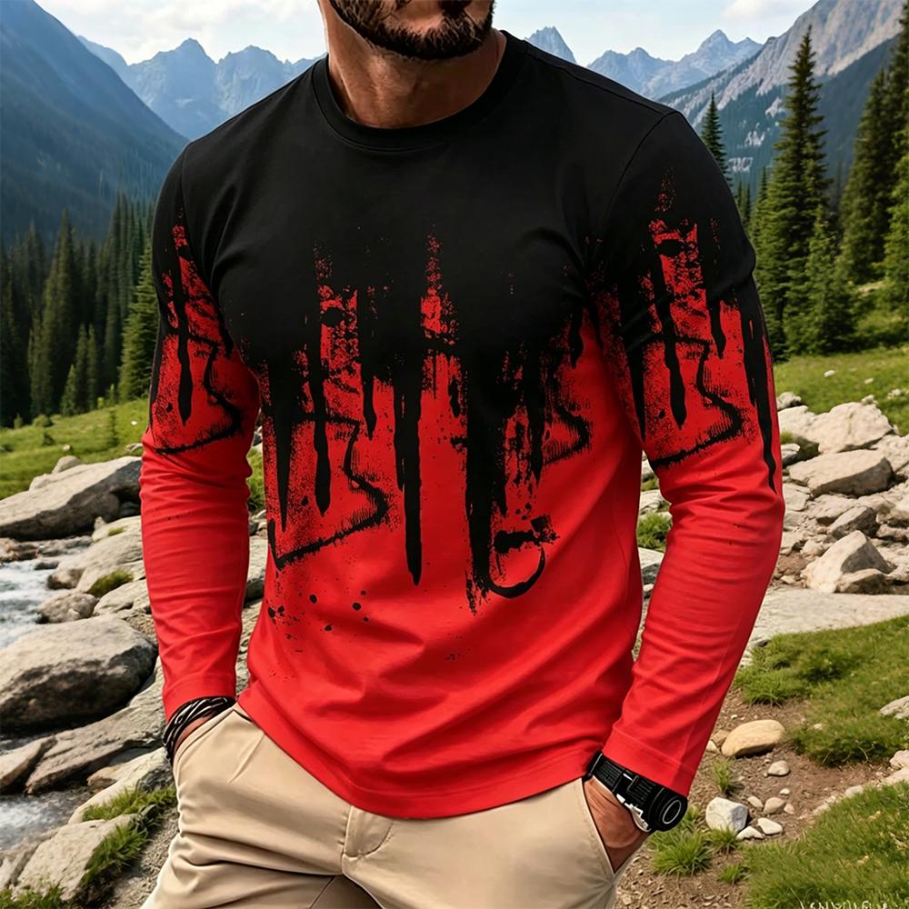 Men's Gradient Ink Splash Long - огляд і ціна Men'S Fashion For Summer